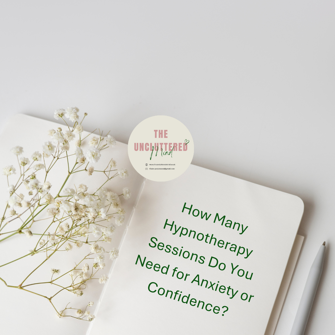 Notebook and pen during a hypnotherapy session review